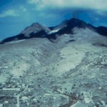 Northern flank of Soufriere Hills, showing Truitt's ghaut, Sept 1997.