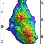 Radar Topography Map of Montserrat