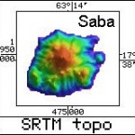 Radar Topography Map of Saba