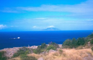 Saba viewed from Northern Centers of St. Eustatius .