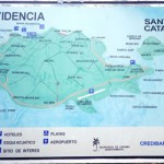 Map of Providencia and Santa Catalina islands.