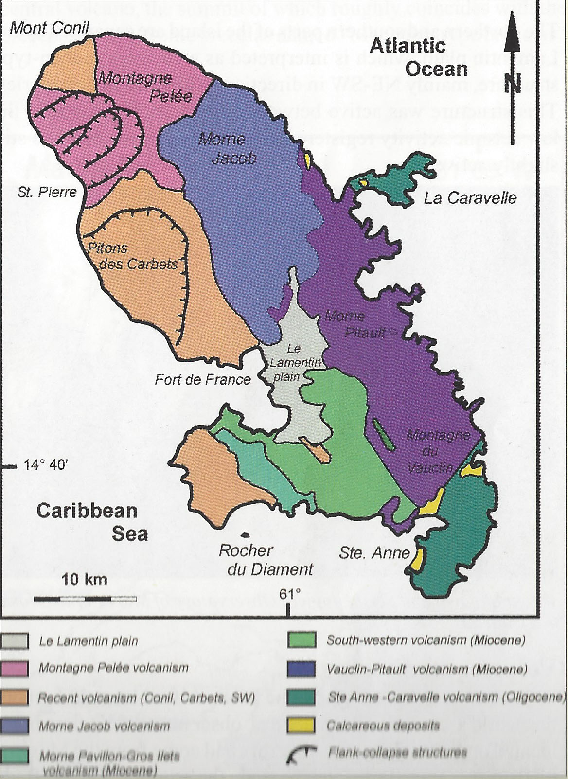 Martinique Geological Map